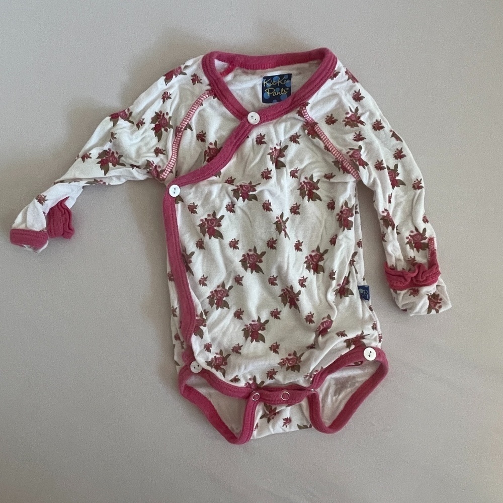 Kickee pants kimono onesie size 3-6 months // 2649